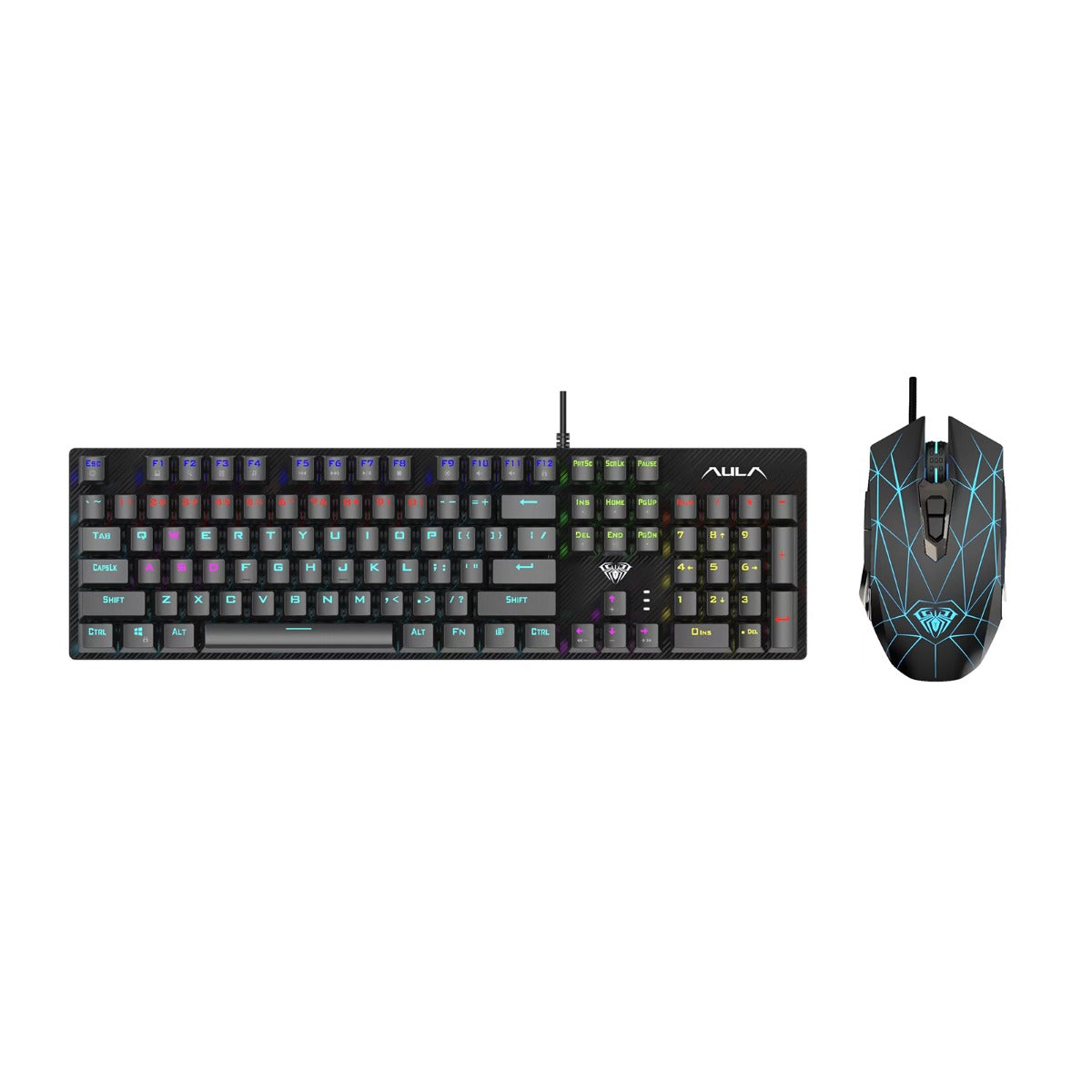 AULA T640 WIRED MECHANICAL GAMING KEYBOARD AND MOUSE COMBO