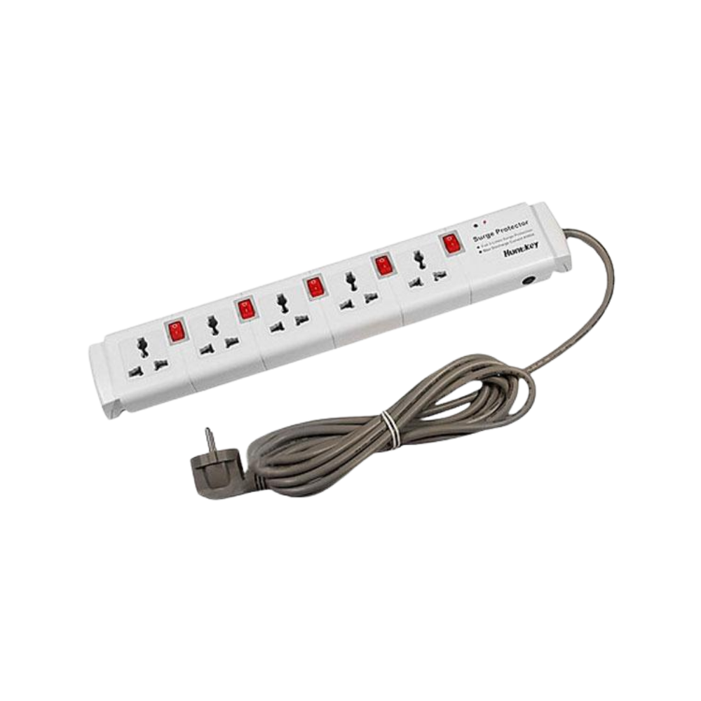 HUNTKEY 5 SOCKETS SURGE PROTECTOR W/ INDVL POWER SWITCH (2METER)