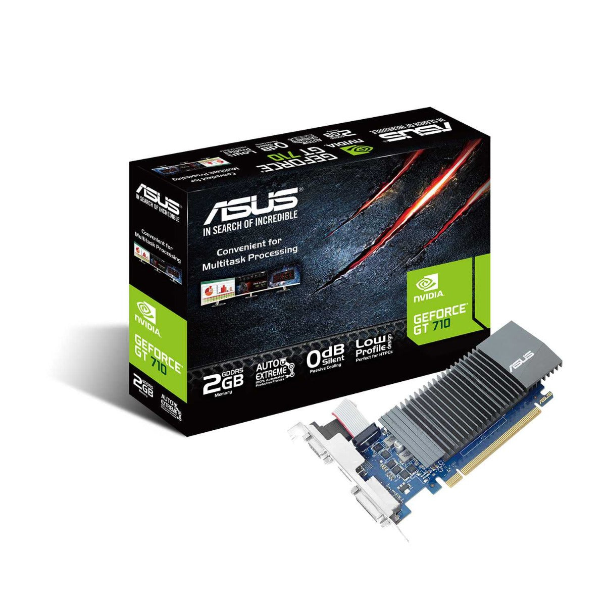 ASUS GT 710 2048MB 64BIT DDR5 LOW PROFILE (SL-2GD5-BRK)