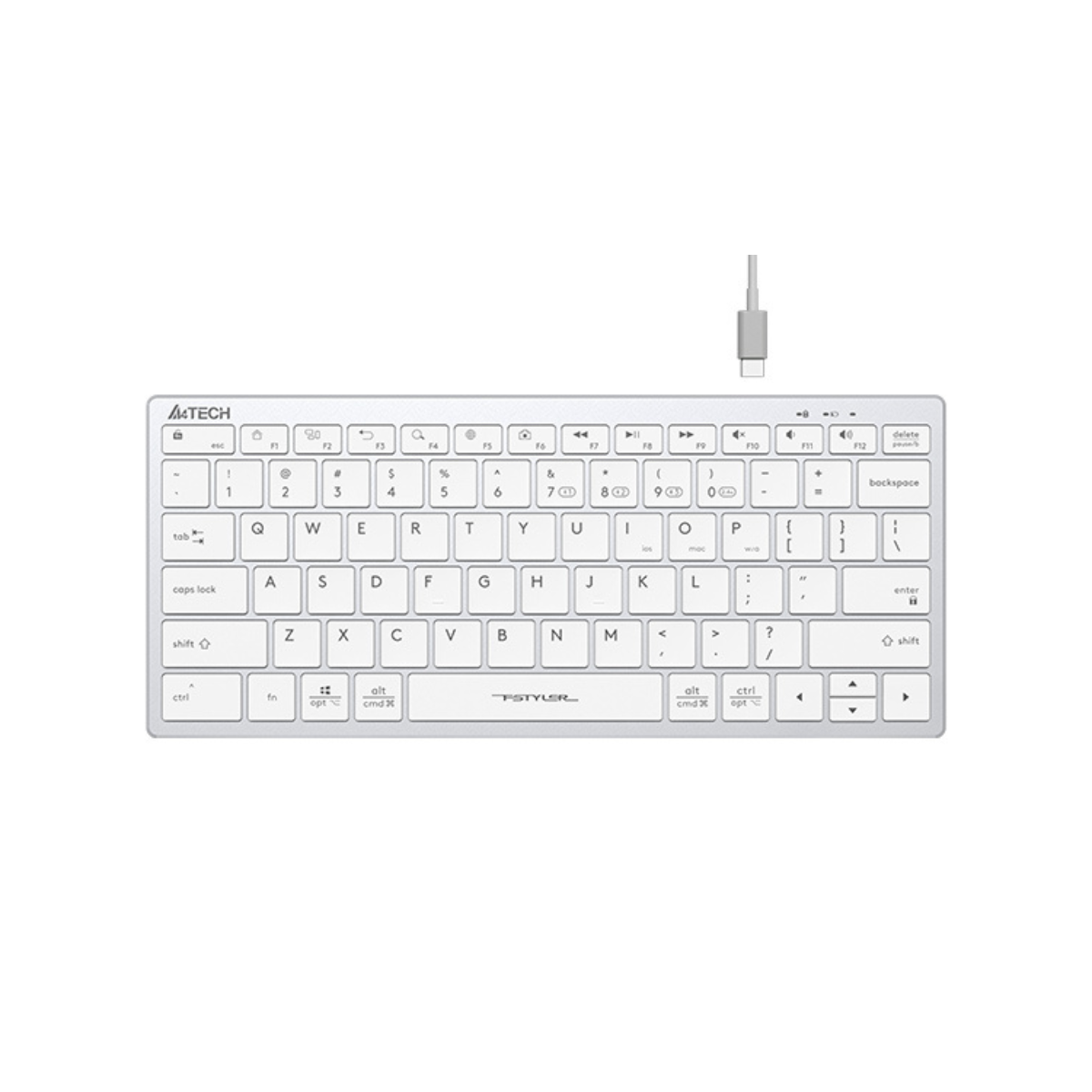 A4TECH FBX51C FSTYLER BLUETOOTH & 2.4G WIRELESS COMPACT KEYBOARD