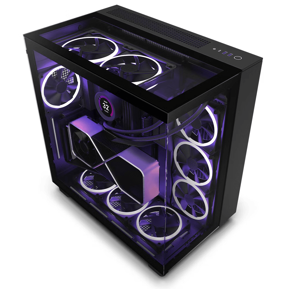NZXT H9 ELITE MID TOWER AIRFLOW CASE W/ TEMPERED GLASS