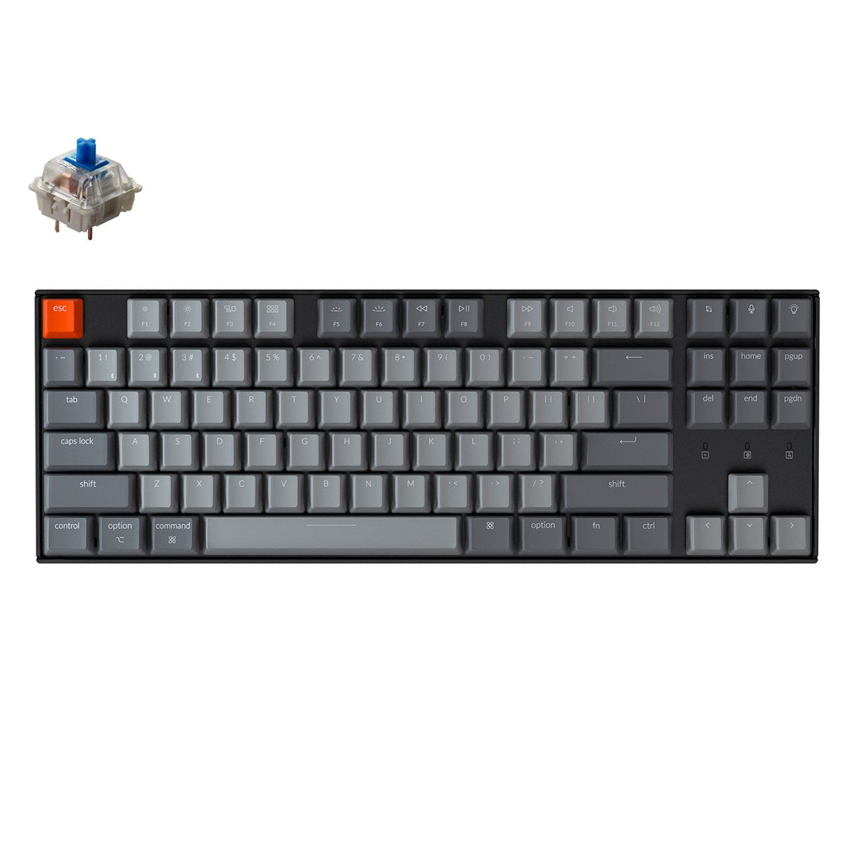 KEYCHRON K8 RGB TKL MECHANICAL KEYBOARD (RED SWITCH)