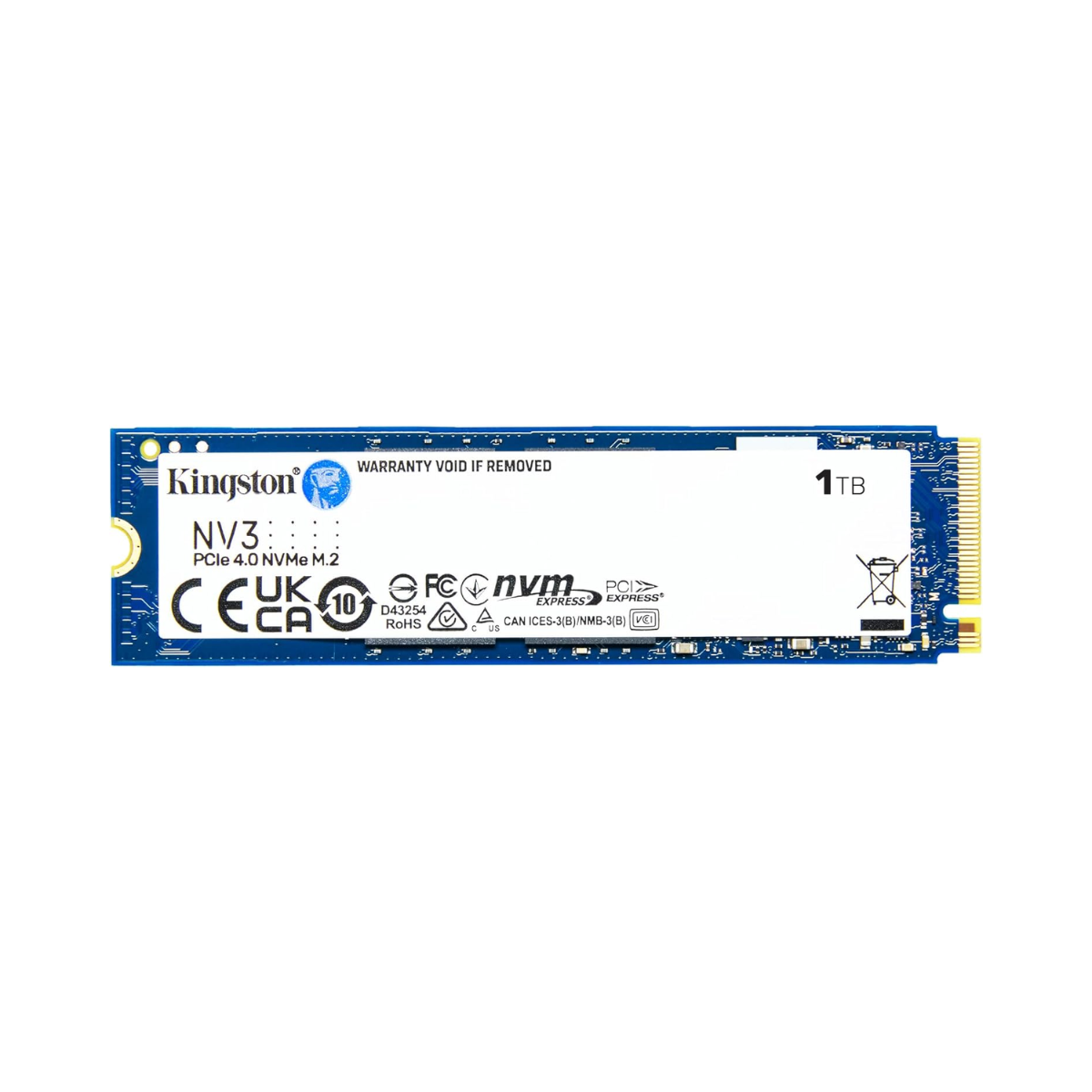 KINGSTON 1TB NV3 M.2 2280 GEN 4X4 NVME SSD (SNV3S/1000G)