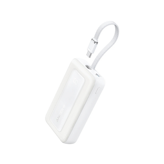 ANKER ZOLO 10000MAH W/ BUILT-IN 30W USB-C CHARGING CABLE (1XUSB-A, 1XUSB-C) POWERBANK
