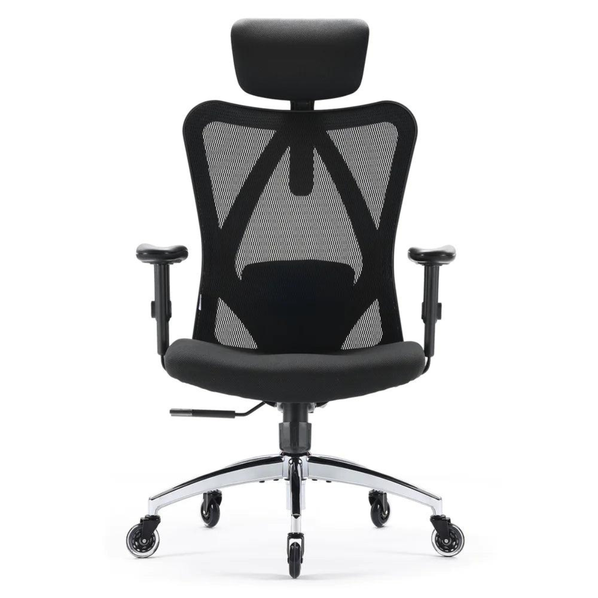 SIHOO M18 ERGONOMIC CHAIR FOAM SEAT W/ 2D HEADREST & 2D ARMREST (BLACK/BLACK)