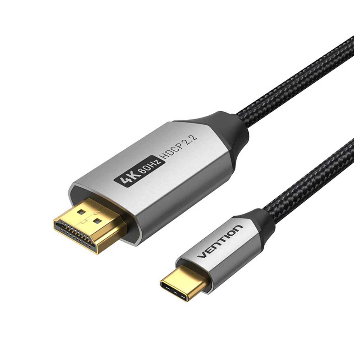 VENTION USB-C (M) TO HDMI (M) BRAIDED CABLE (2M) BLACK