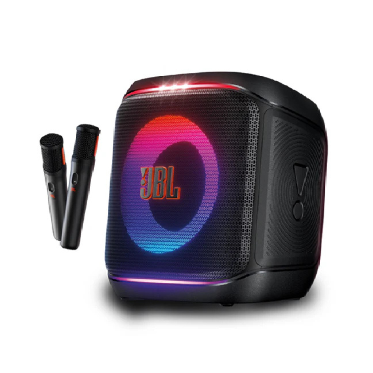JBL PARTYBOX ENCORE 2 PORTABLE BLUETOOTH SPEAKER W/ 2 WIRELESS MIC (BLACK)