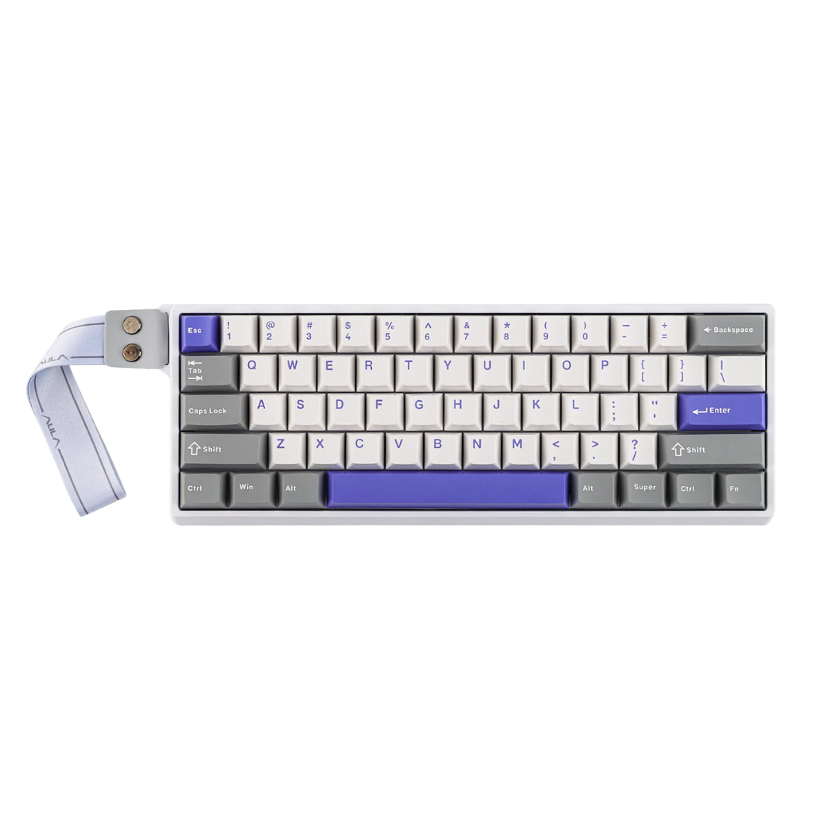 AULA WIN60 MAGNETIC SWITCH RGB MECHANICAL KEYBOARD (WHITE/GRAY/BLUE)