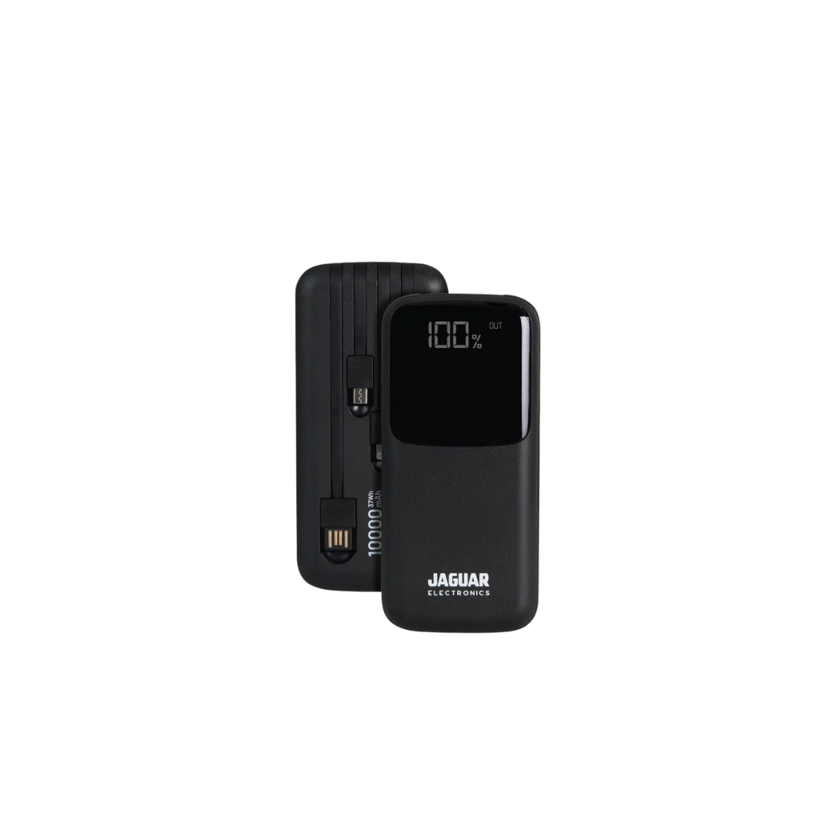 JAGUAR PB896 10000MAH POWERBANK W/ CHARGING CABLE-Black
