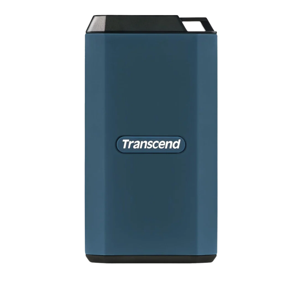 TRANSCEND 1TB ESD410C USB 3.2 TYPE-C 2000MB/S PORTABLE SSD (TS1TESD410C) BLUE SILICONE RUBBER