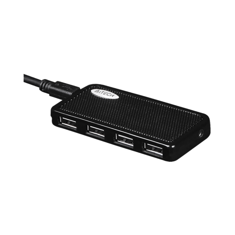 A4TECH HUB-64 USB 2.0 4PORTS BLACK (100CM)