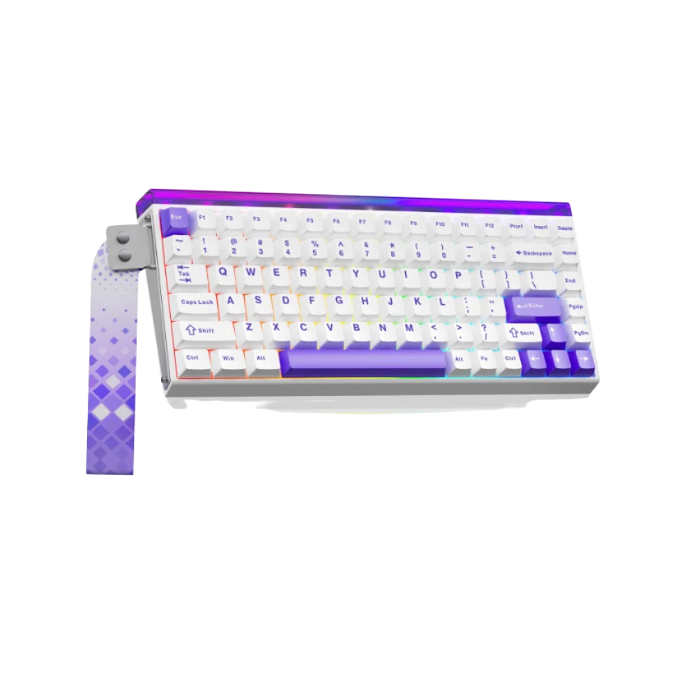 AULA HERO 84 HE MAGNETIC SWITCH KEYBOARD (BLACK KING SWITCH) WHITE CONTOUR