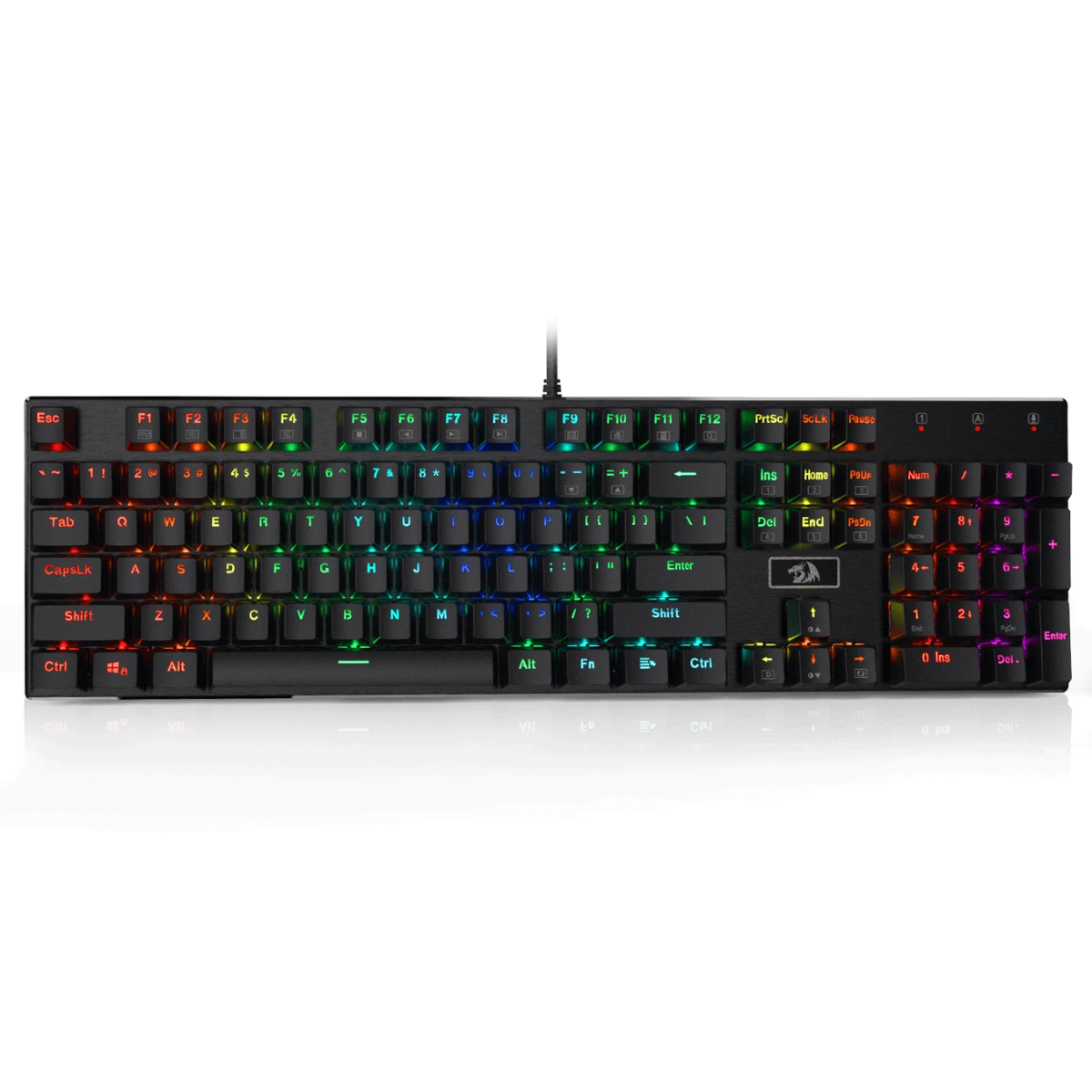 REDRAGON DEVARAJAS RGB MECHANICAL GAMING KEYBOARD (BROWN SWITCH)