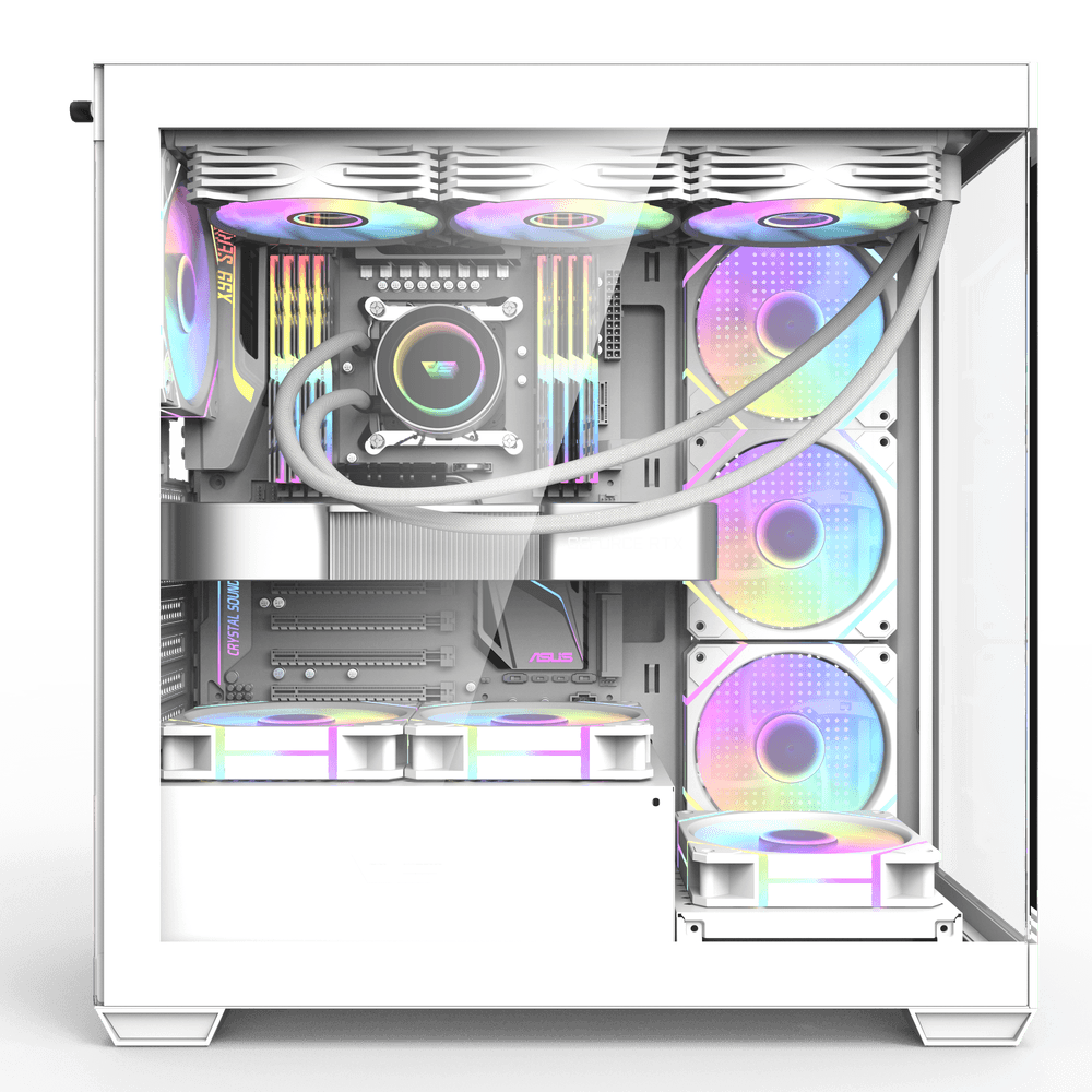DARKFLASH DS900 ATX CASE W/ TEMPERED GLASS PANORAMIC SIDE