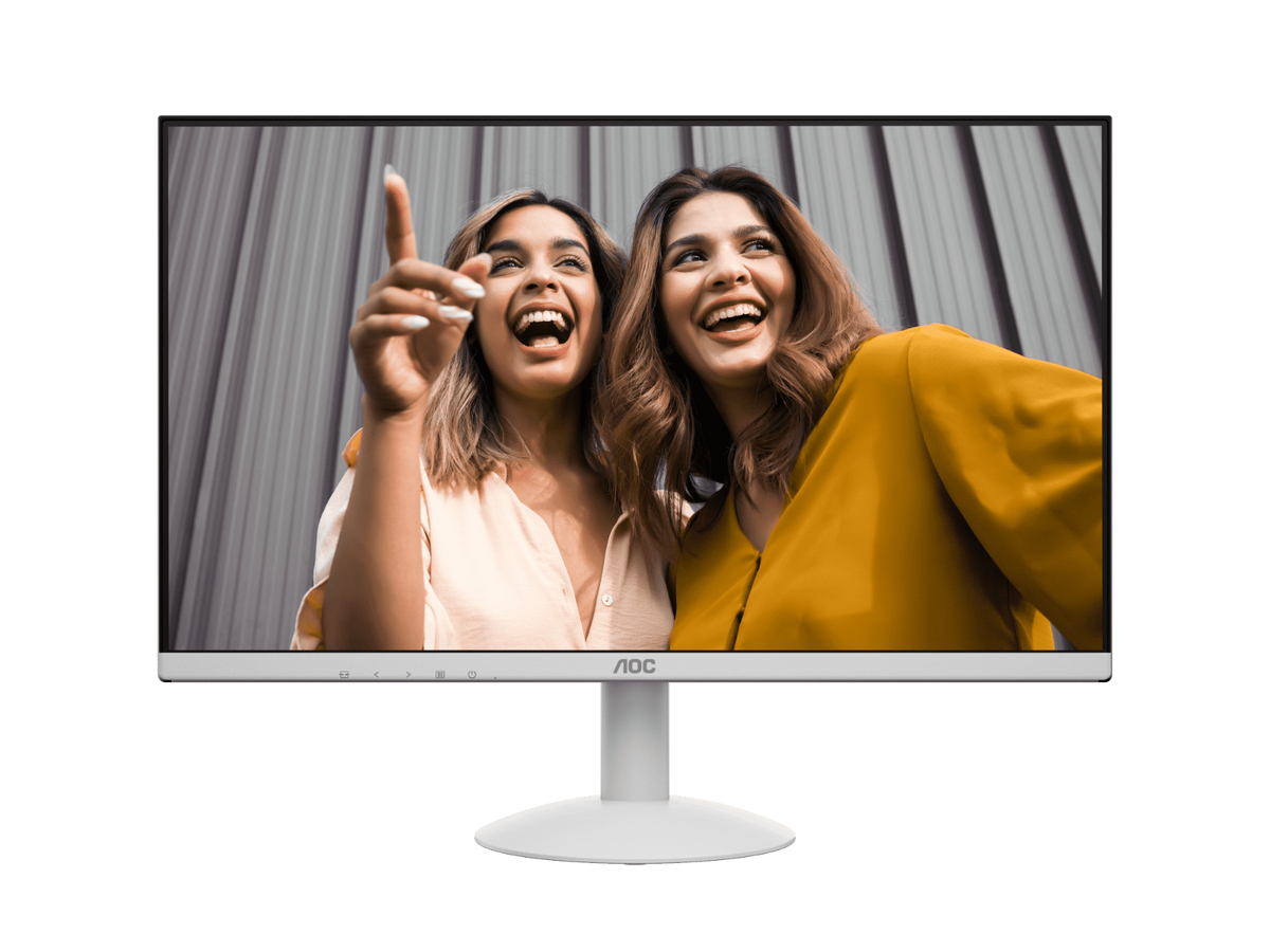 AOC 24B30H3/BW 23.8" FHD WIDE LED IPS FRAMELESS MONITOR 120HZ WLMNT (VGA, HDMI) WHITE