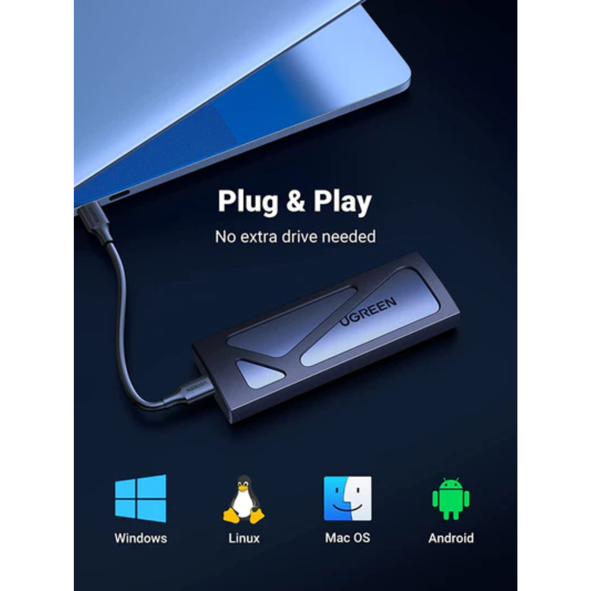 UGREEN M.2 NVME SSD USB-C ENCLOSURE