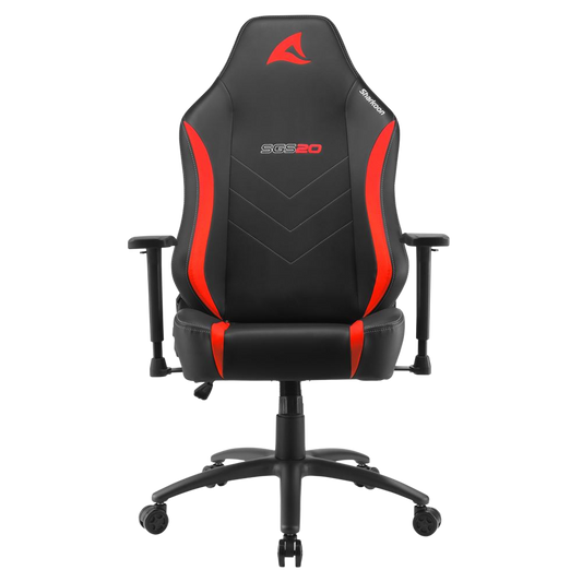 SHARKOON SKILLER SGS20 FABRIC GAMING CHAIR (RED)