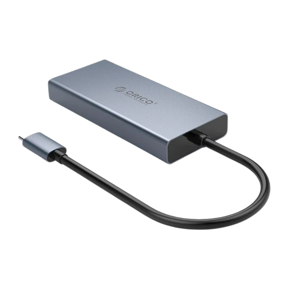 ORICO 5 IN 1 USB-C HUB (USB-A 3.0, HDMI, VGA, 3.5MM, USB-C PD) GRAY