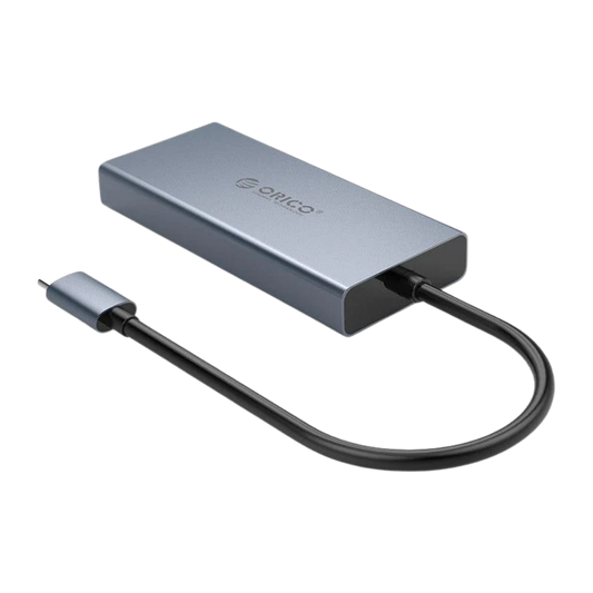 ORICO 5 IN 1 USB-C HUB (USB-A 3.0, HDMI, VGA, 3.5MM, USB-C PD) GRAY