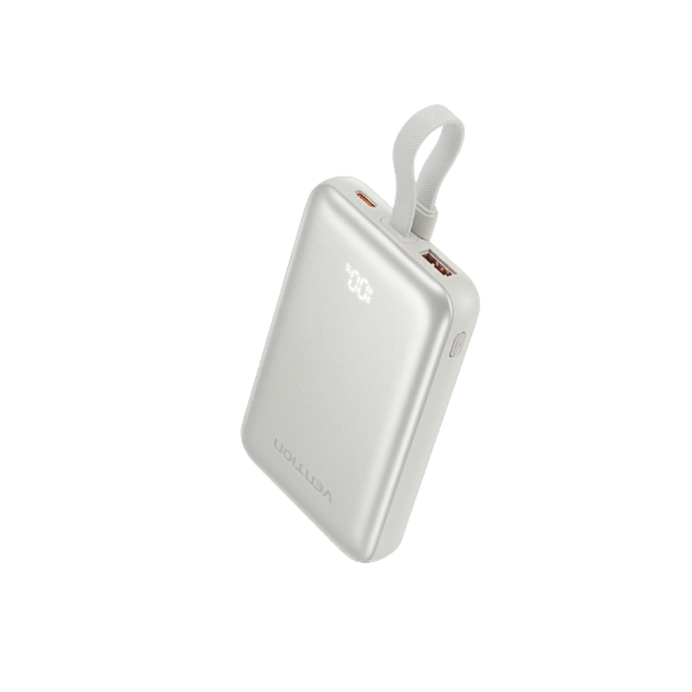 VENTION 10000MAH 22.5W MAGNETIC WIRELESS POWERBANK (1XUSB-C, 1XUSB-A) SILVER