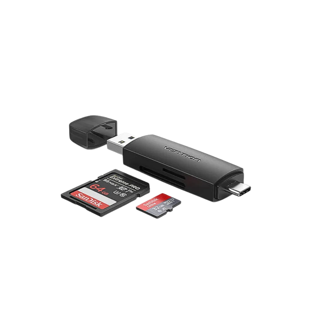 VENTION 2 IN 1 USB-C/USB-A OTG MICROSD/SD CARD READER
