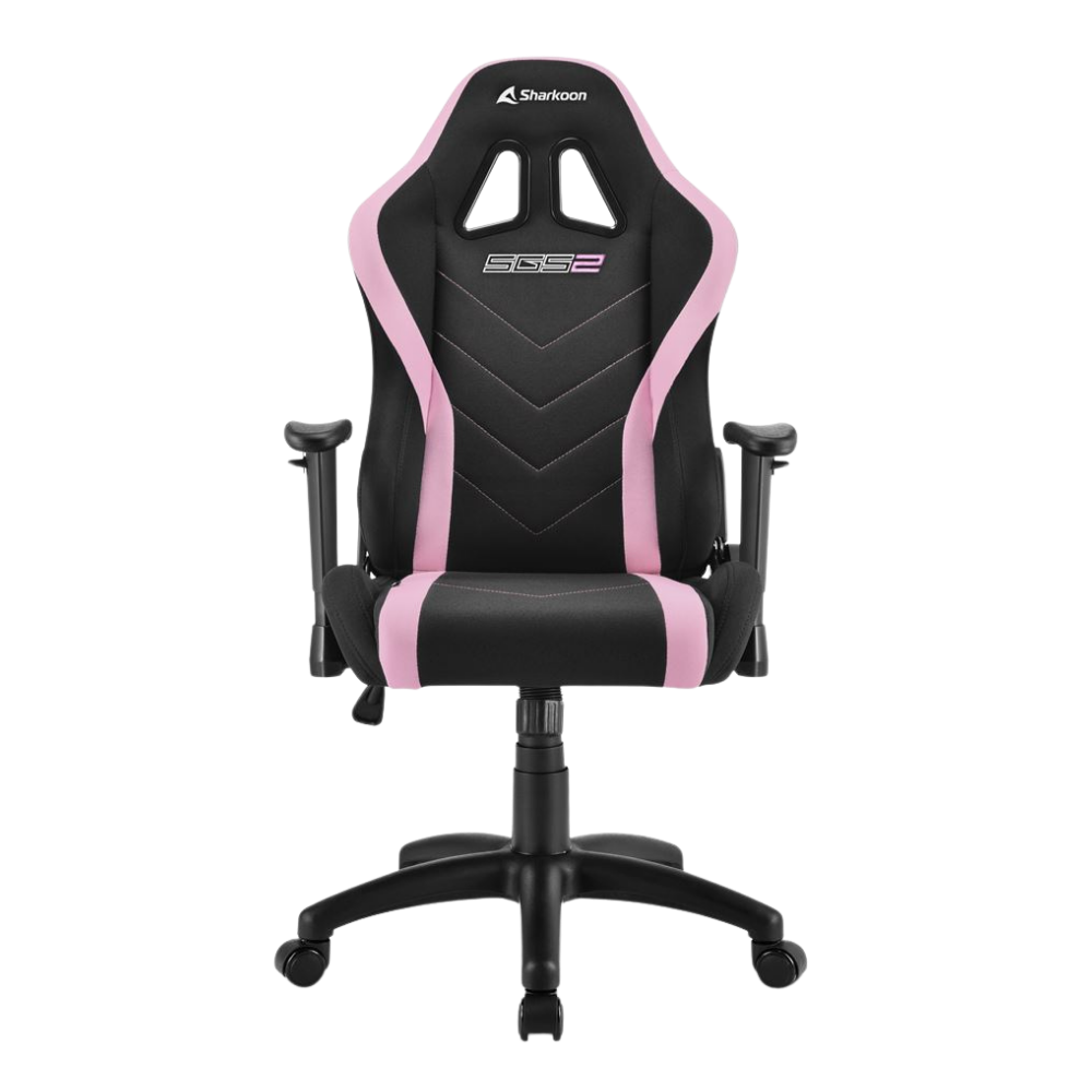 SHARKOON SKILLER SGS2 JR GAMING CHAIR W/ HEADREST & LUMBAR CUSHION (PINK)