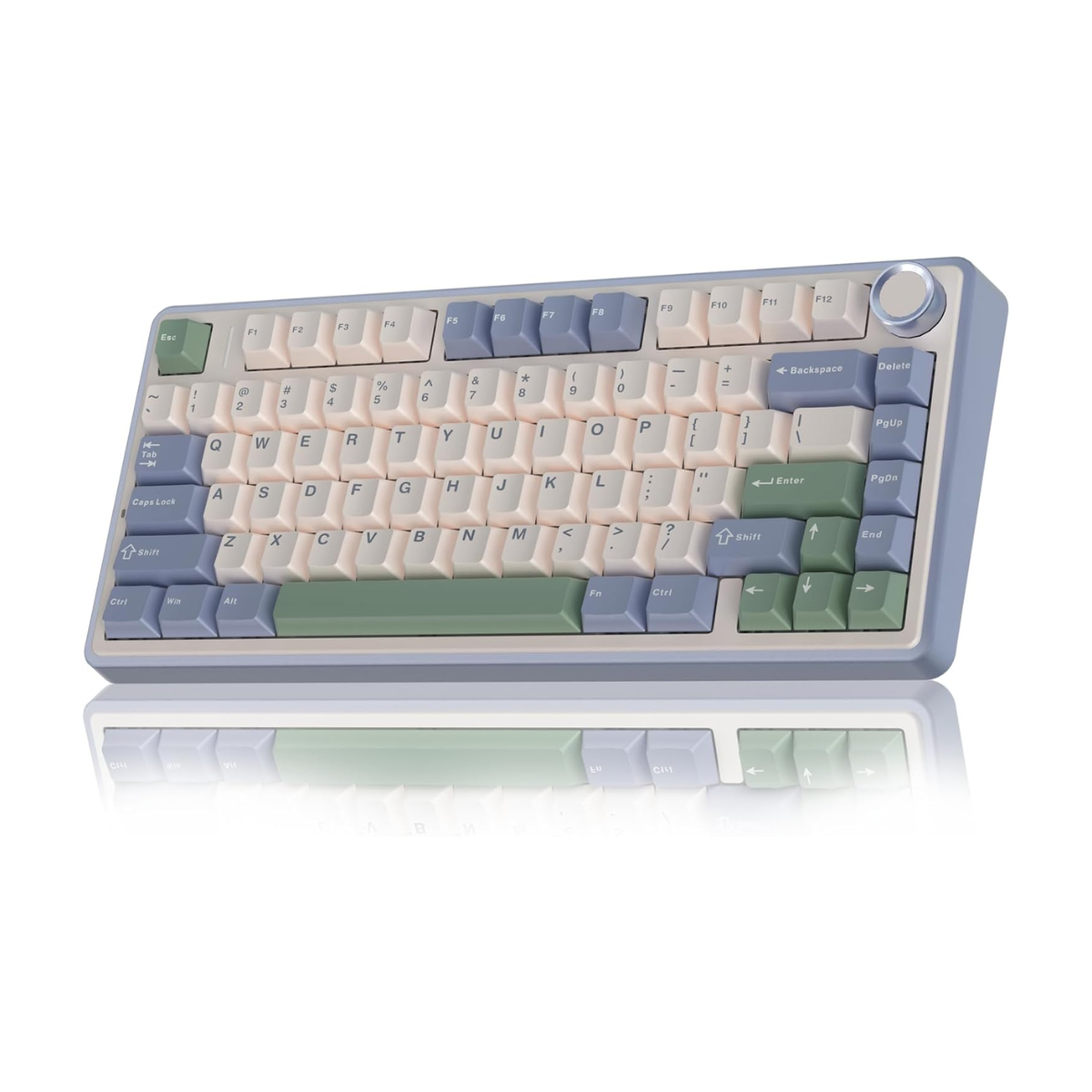 AULA F75 75-KEY GASKET TRI-MODE MECHANICAL KEYBOARD (LINEAR SWITCH/SWAPPBL) CEDAR GREEN