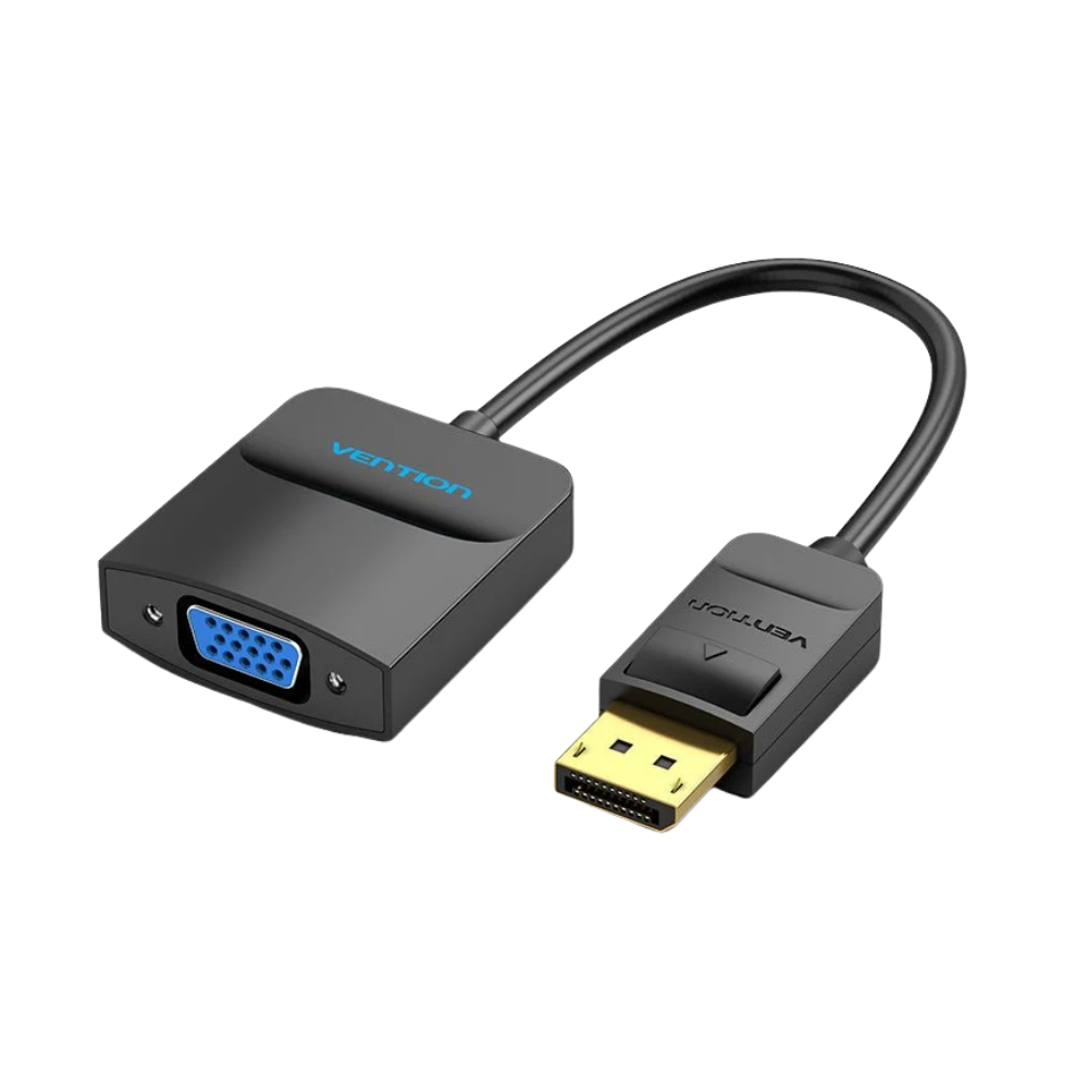 VENTION DP (M) TO VGA (F) CONVERTER 1080P (0.15M) BLACK