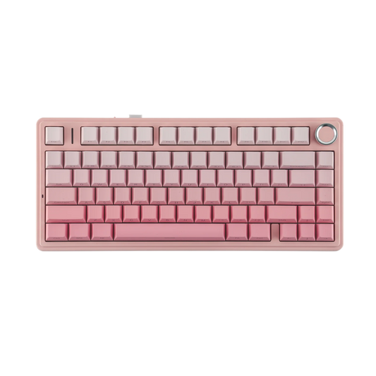 AULA F75 75-KEY GASKET TRI-MODE MECHANICAL KEYBOARD (LINEAR SWITCH/SWAPPBL) PINK GRADIENT