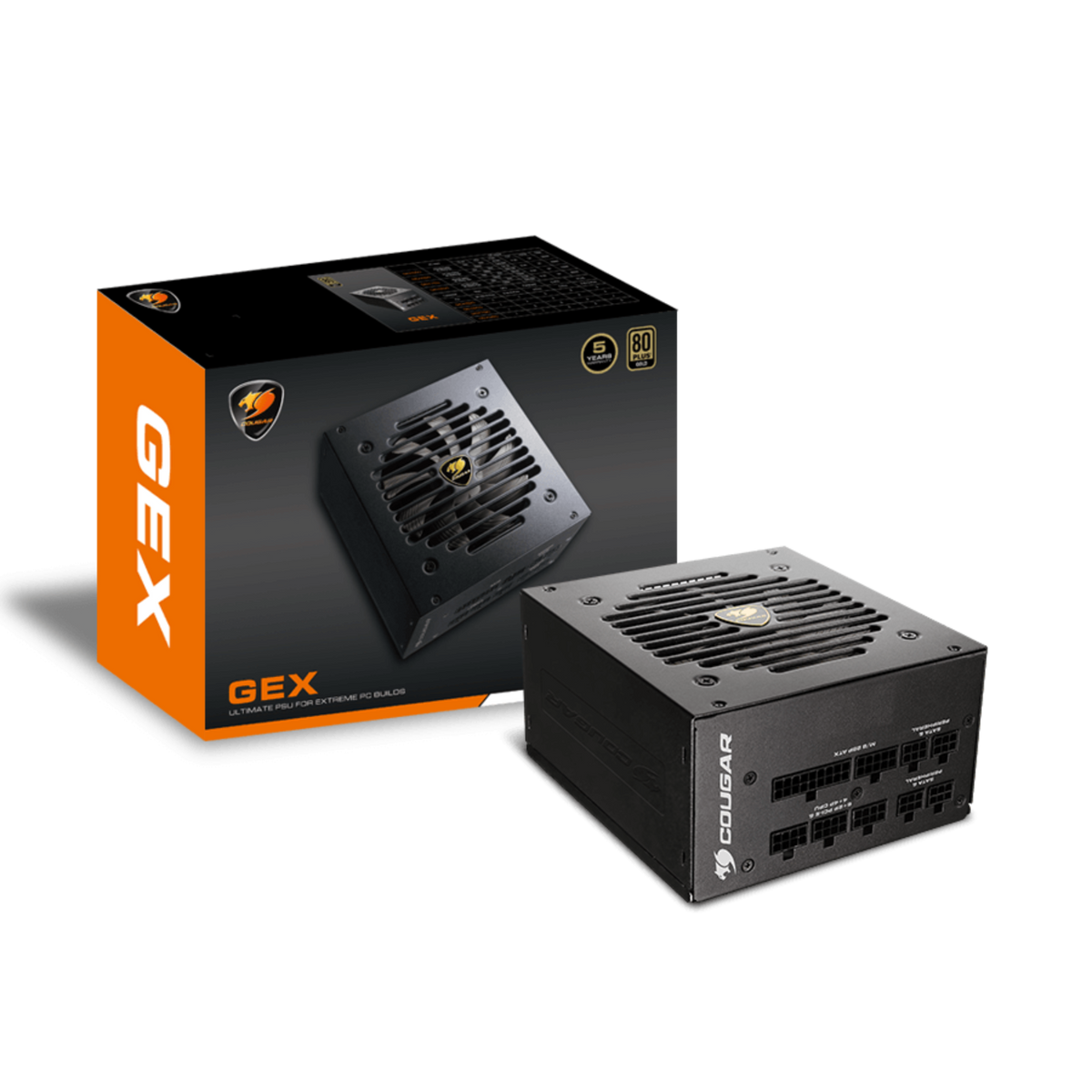 COUGAR GEX850 850W, 120MM FAN, MODULAR, 80-PLUS GOLD - PC Quickbuys