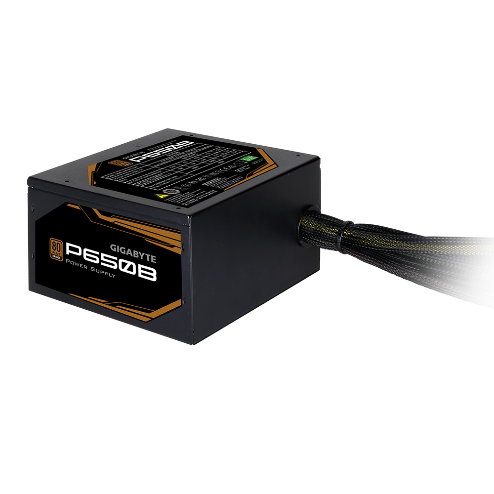 GIGABYTE P650B 650W 1X120MM FAN, 80PLUS-BRONZE, 6SATA, 4PCIE, 80PLUS-BRONZE