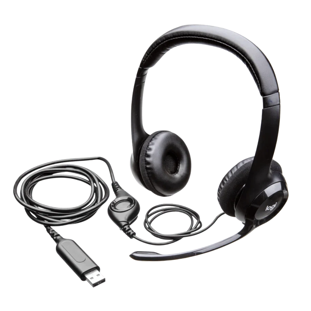 LOGITECH H390 USB STEREO HEADSET (BLACK)