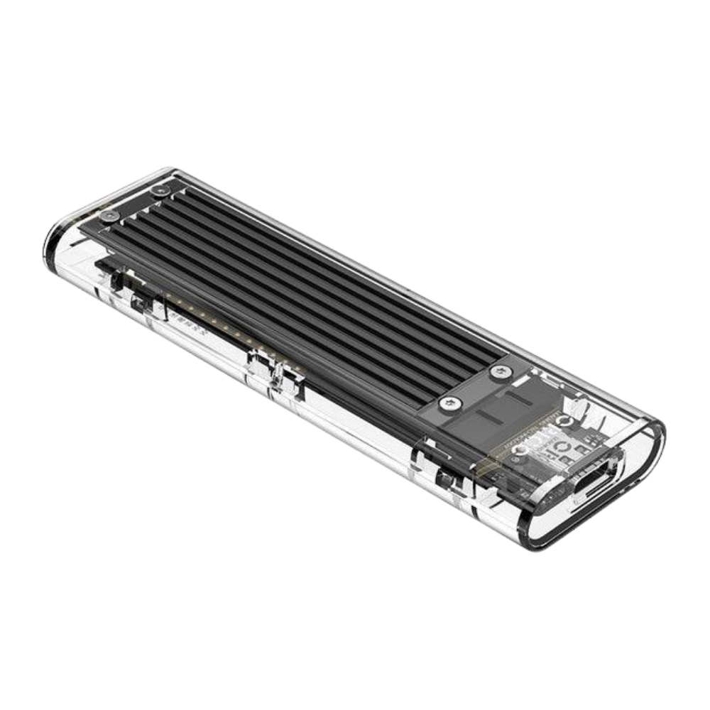 ORICO M.2 NVME USB 3.1 SSD ENCLOSURE TCM2-C3 TRANSPARENT BODY (BLACK)