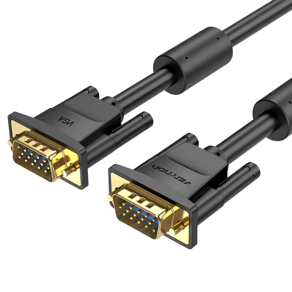 VENTION VGA (M) TO VGA (M) BRAIDED CABLE (2M) BLACK