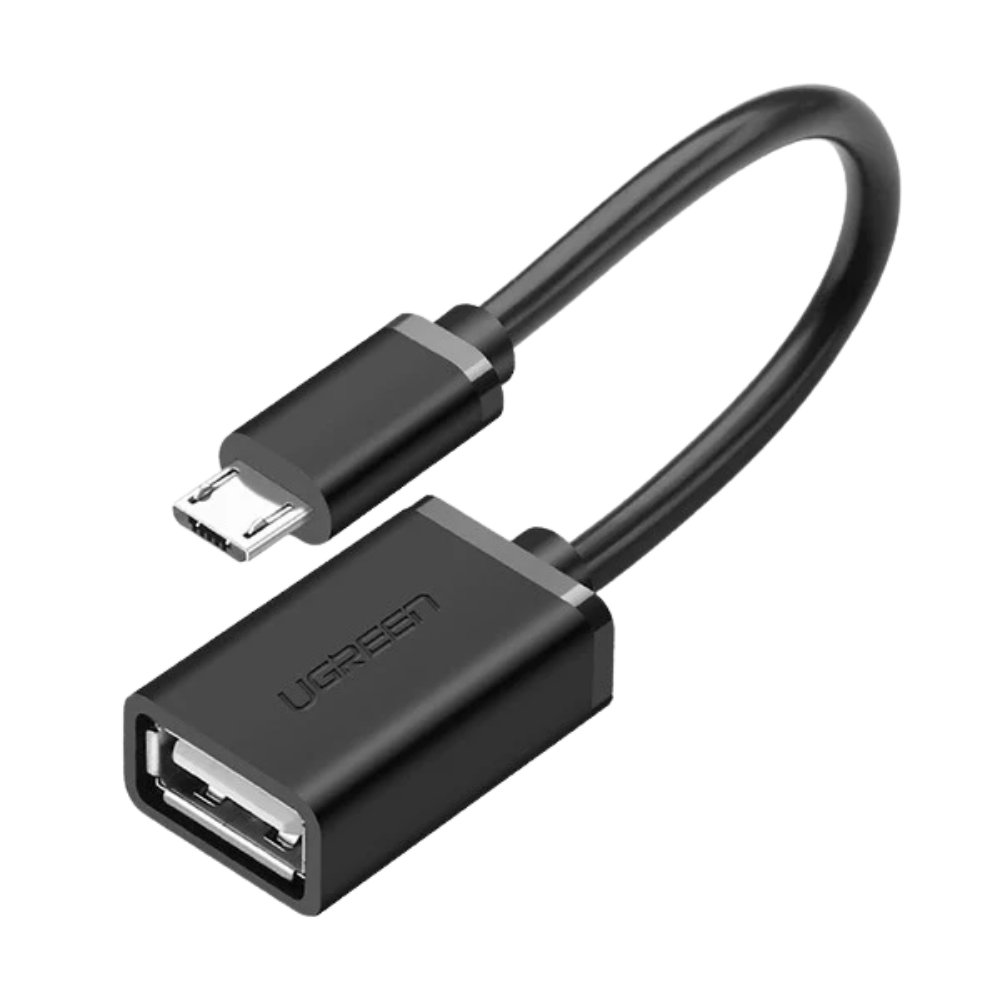 UGREEN MICRO USB (M) TO USB-A (F) CABLE WITH OTG (15CM)