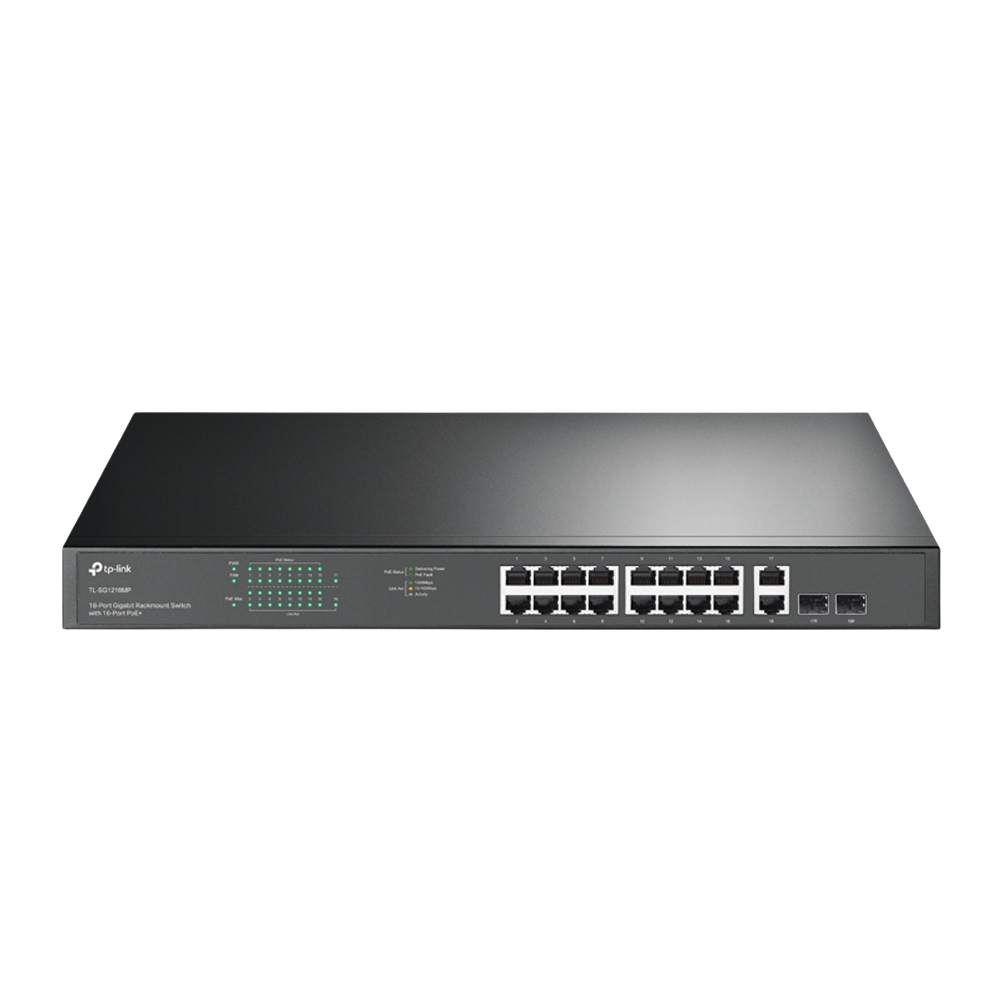 TPLINK SG1218MP 18PORT GIGABIT RACKMOUNT SWITCH WITH 16PORT POE+