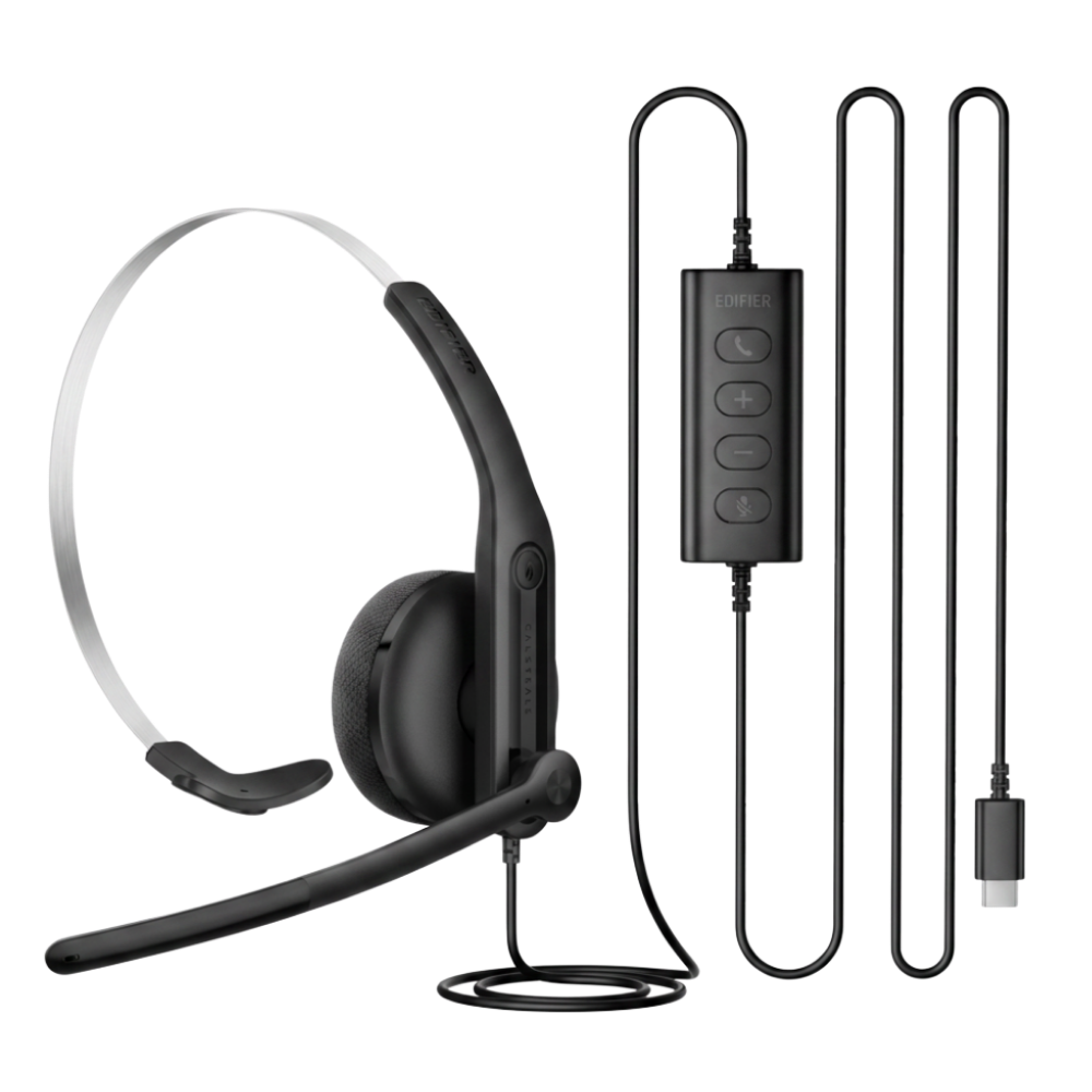 EDIFIER CC100 USB A/C WIRED MONO HEADSET WITH MICROPHONE