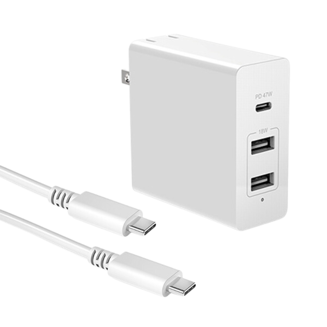 HUNTKEY 65W USB TYPE-C POWER ADAPTER (2XUSB-A, USB-C)