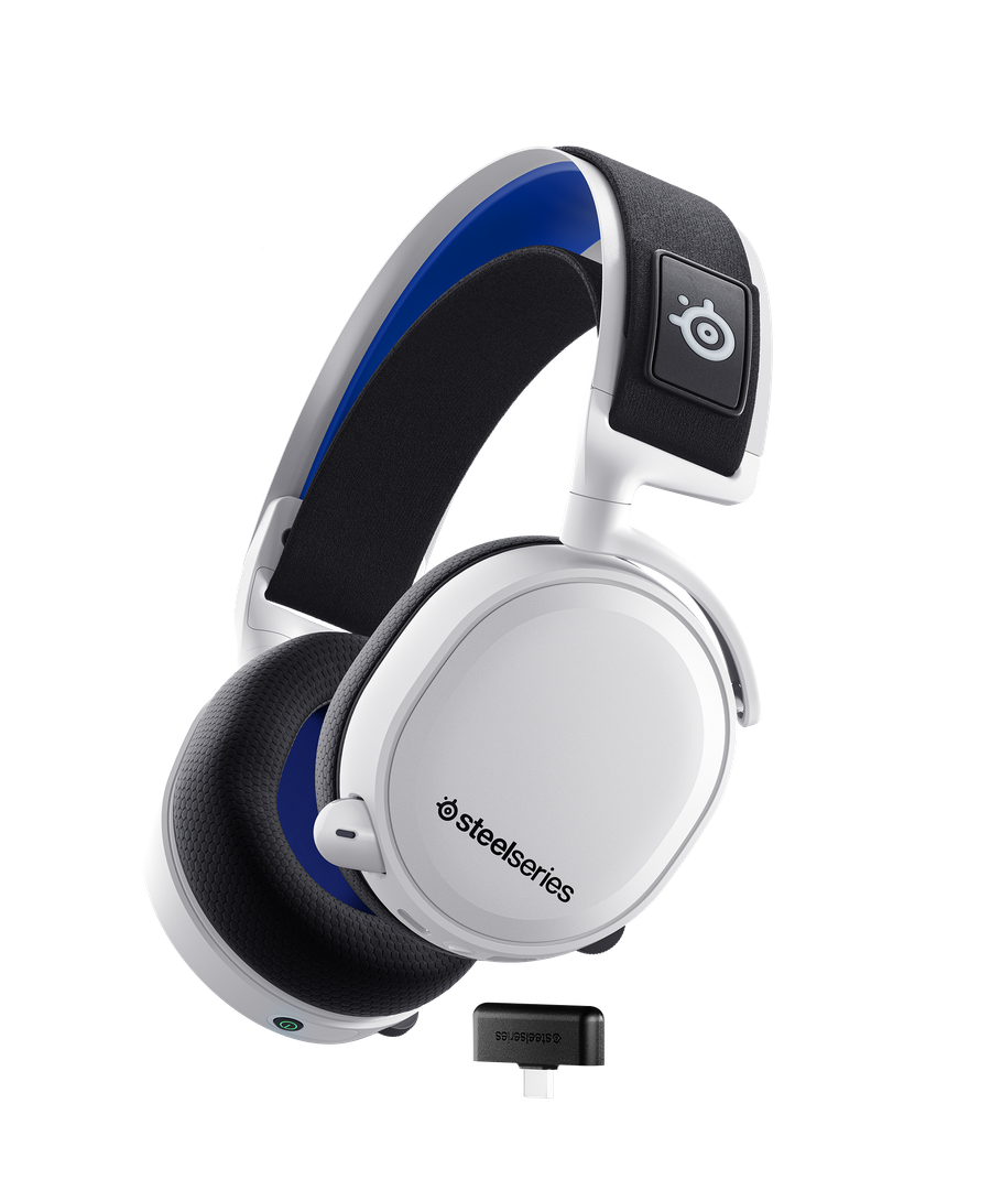 STEELSERIES ARCTIS 7P+ WIRELESS GAMING HEADSET (WHITE)