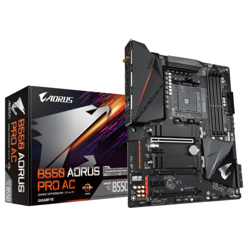 GIGABYTE GA-B550 AORUS PRO AC 4DDR4 2XM.2 MOTHERBOARD (HDMI) W/ WIFI+BT