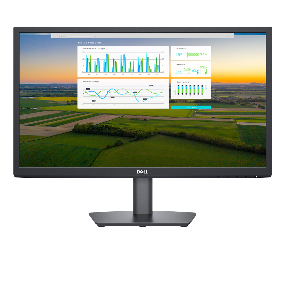 DELL E2222H 21.5" WIDE FHD LED MONITOR (VGA, DP)