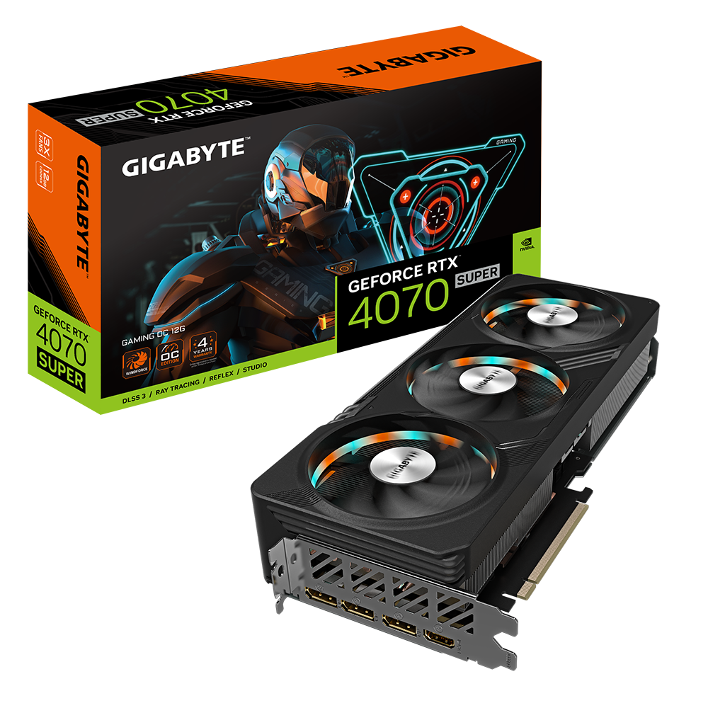 GIGABYTE RTX 4070 SUPER 12GB 192BIT GDDR6X GAMING OC (HDMI, 3XDP)