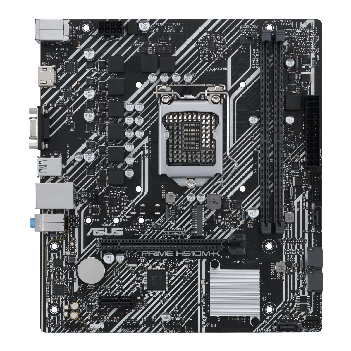 ASUS PRIME H510M-K 2DDR4 M.2 MOTHERBOARD (HDMI, DB15)
