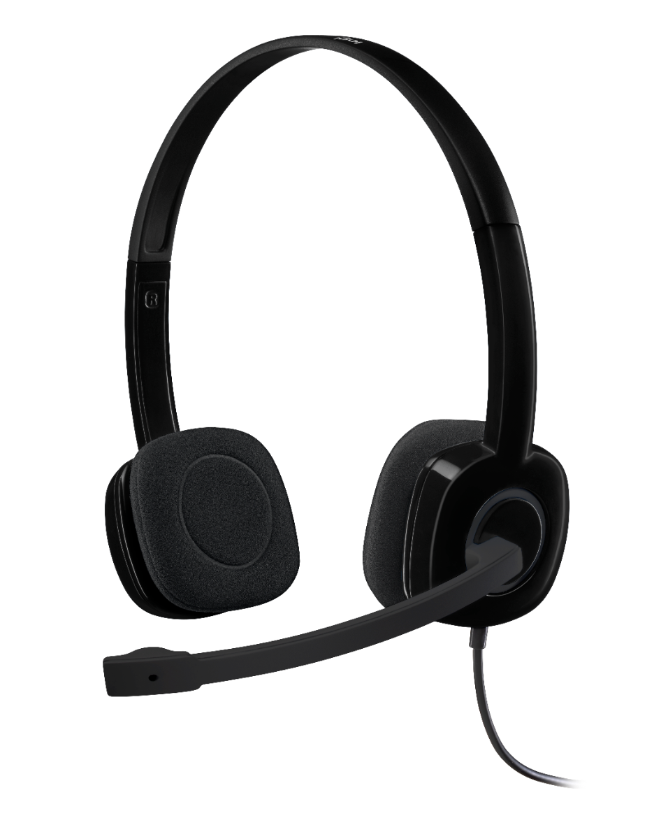 LOGITECH H151 STEREO HEADSET (BLACK)