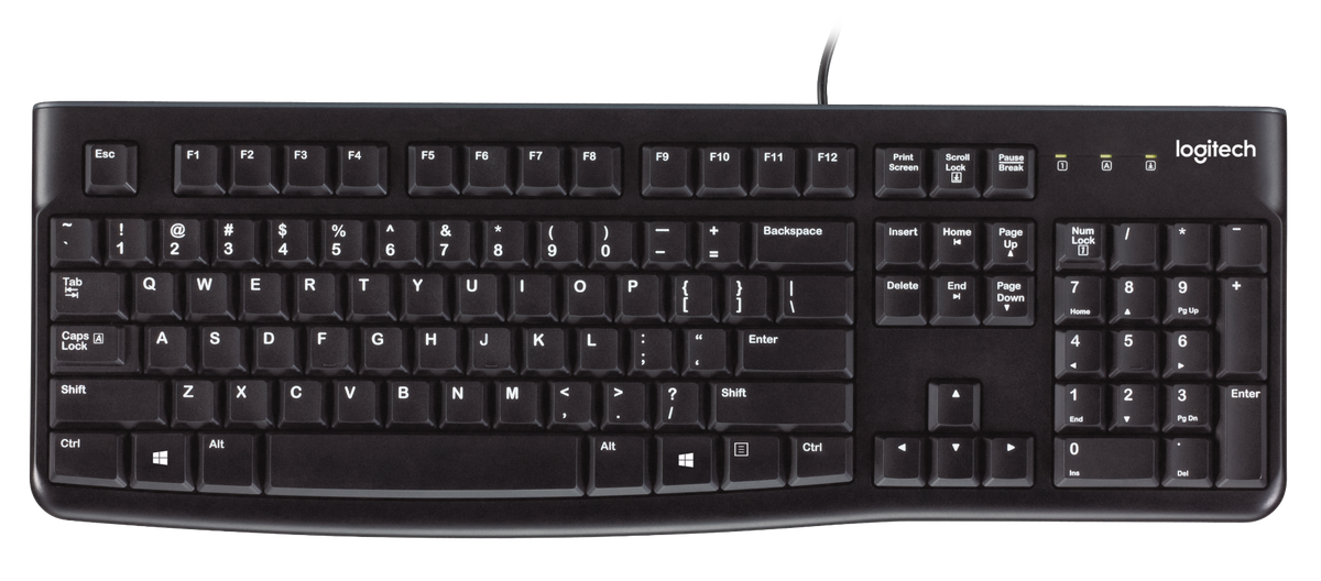 LOGITECH K120 CLASSIC USB KEYBOARD BLACK