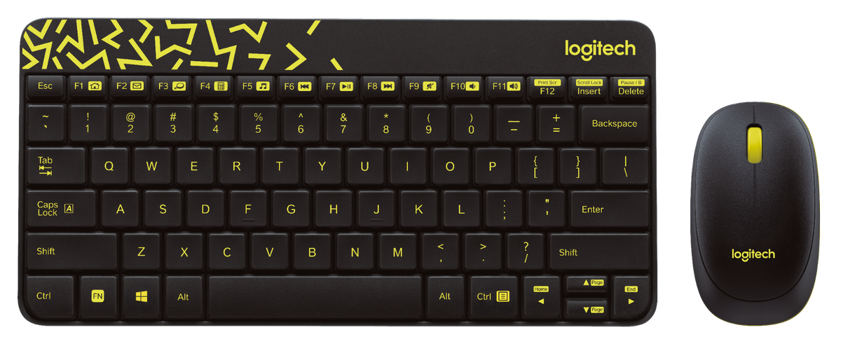 LOGITECH WIRELESS KEYBOARD + MOUSE MK240 (WHITE)