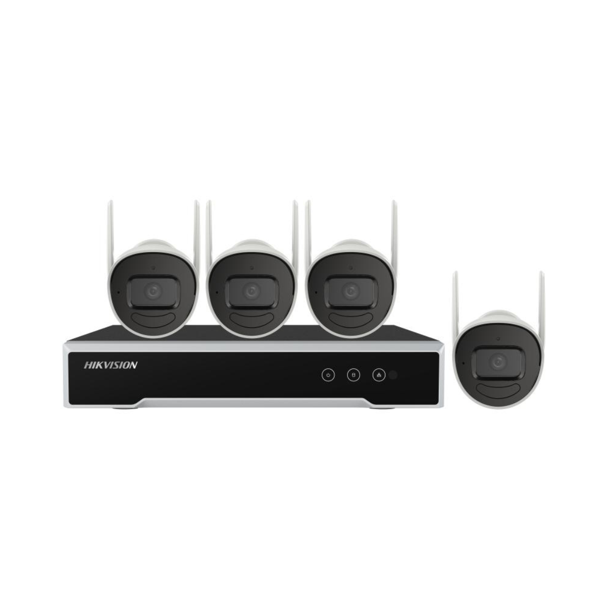 HIKVISION NK44W0H-1T 4CH NVR W/ 1TB WDPURX, 4 X BULLET 4MP WIFI CAMERA