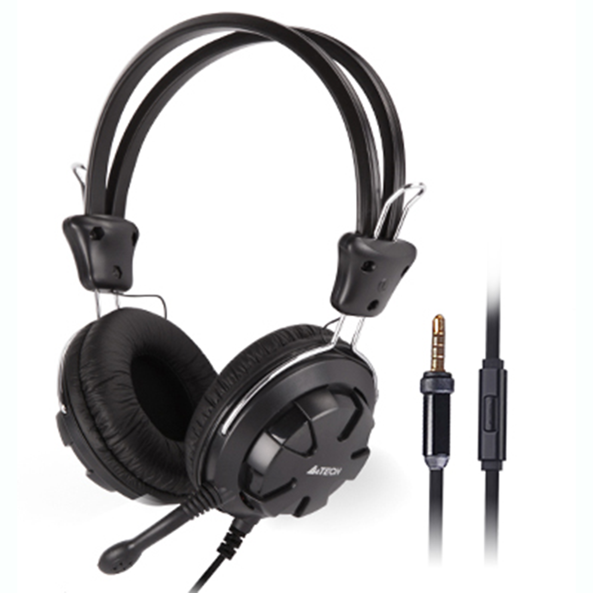 A4TECH HS-28I-1 SINGLE JACK HEADSET W/MIC (BLACK)