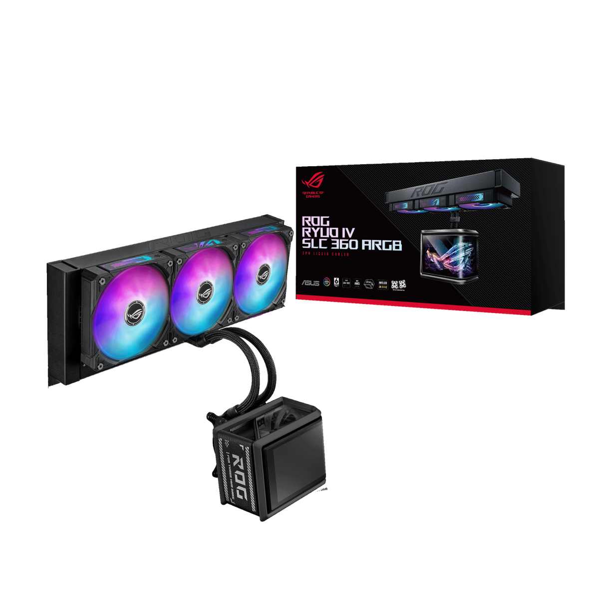 ASUS ROG RYUO IV SLC 360 ARGB LIQUID CPU COOLER