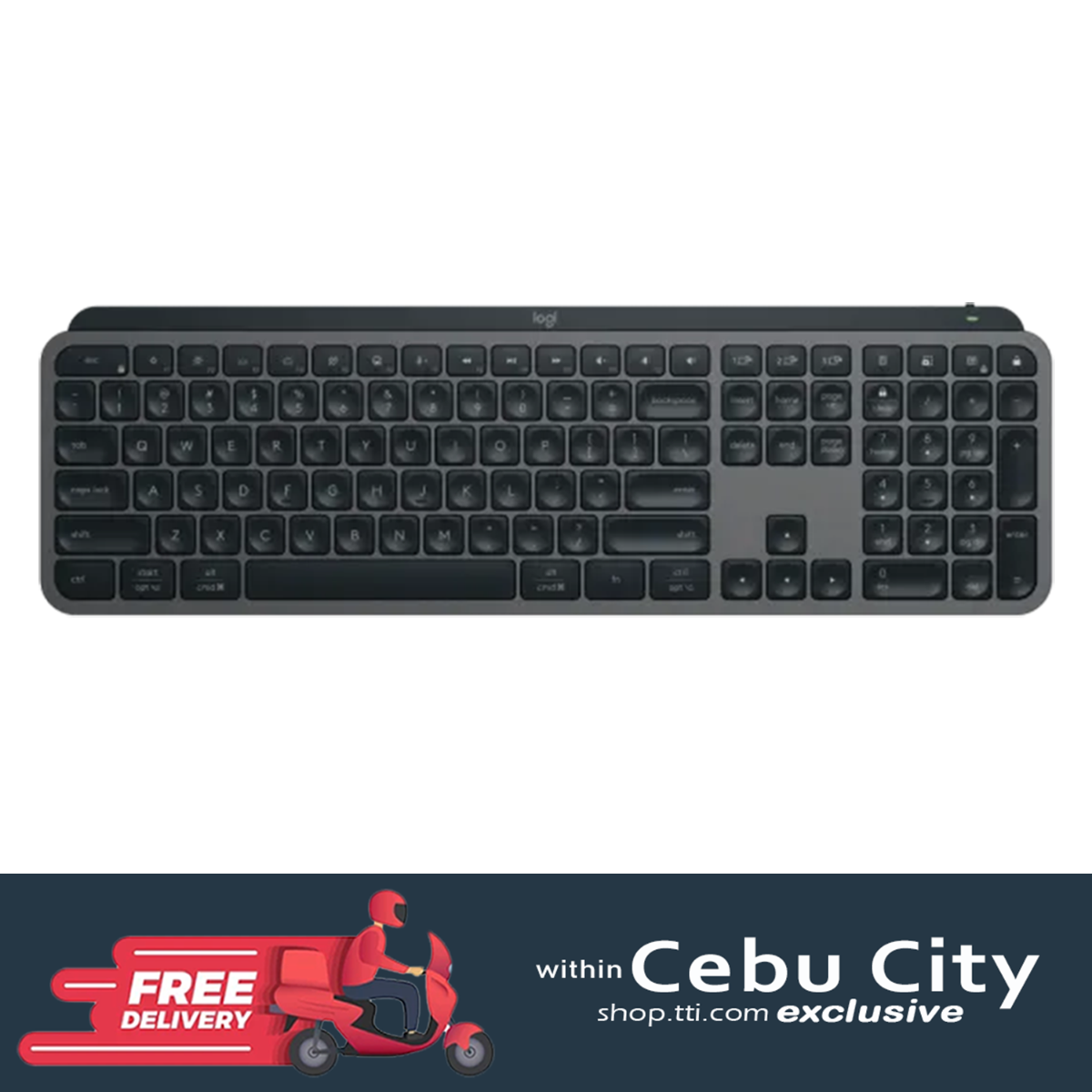 LOGITECH MX KEYS WIRELESS ILLUMINATED KEYBOARD (GRAPHITE)
